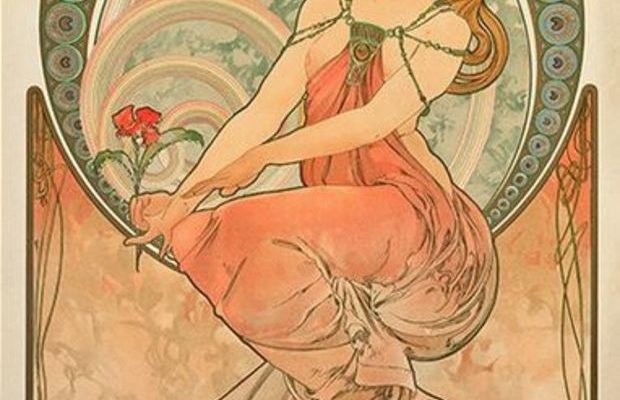 Fashion Inspired by Art: Alphonse Mucha's "The Arts, Painting"