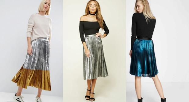 Would You Wear… a Pleated Metallic Midi Skirt?