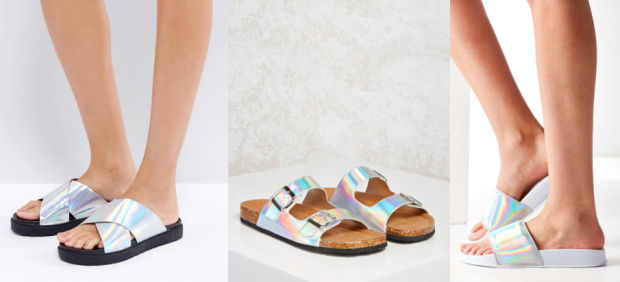 Would You Wear… Holographic Slides?