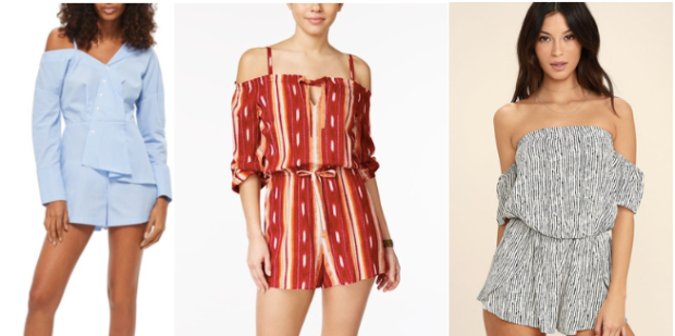 Class to Night Out: Off-the-Shoulder Romper