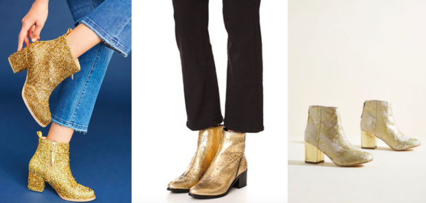 Would You Wear… Gold Booties?