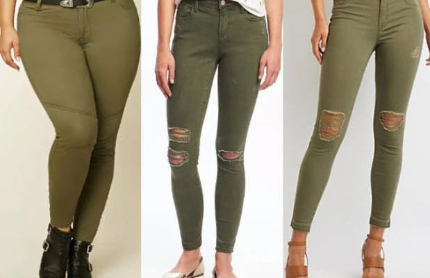Class to Night Out: Olive Jeans