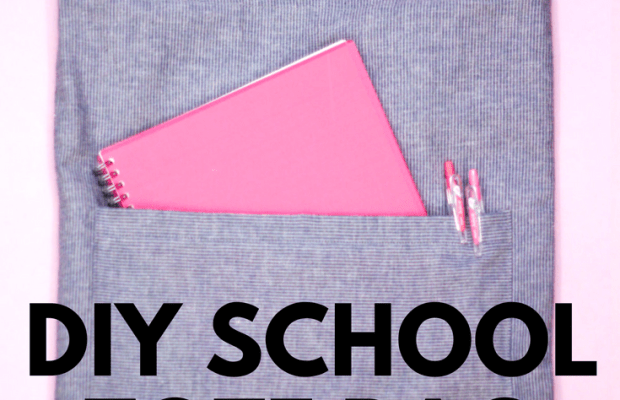 DIY Tutorial: Simple & Easy School Tote Bag