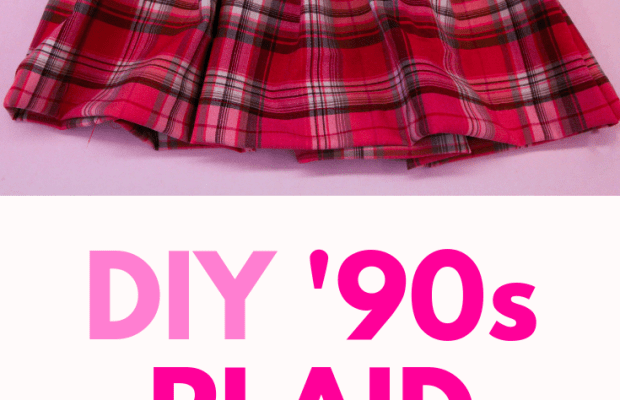 DIY Tutorial: '90s-Inspired Plaid Skirt